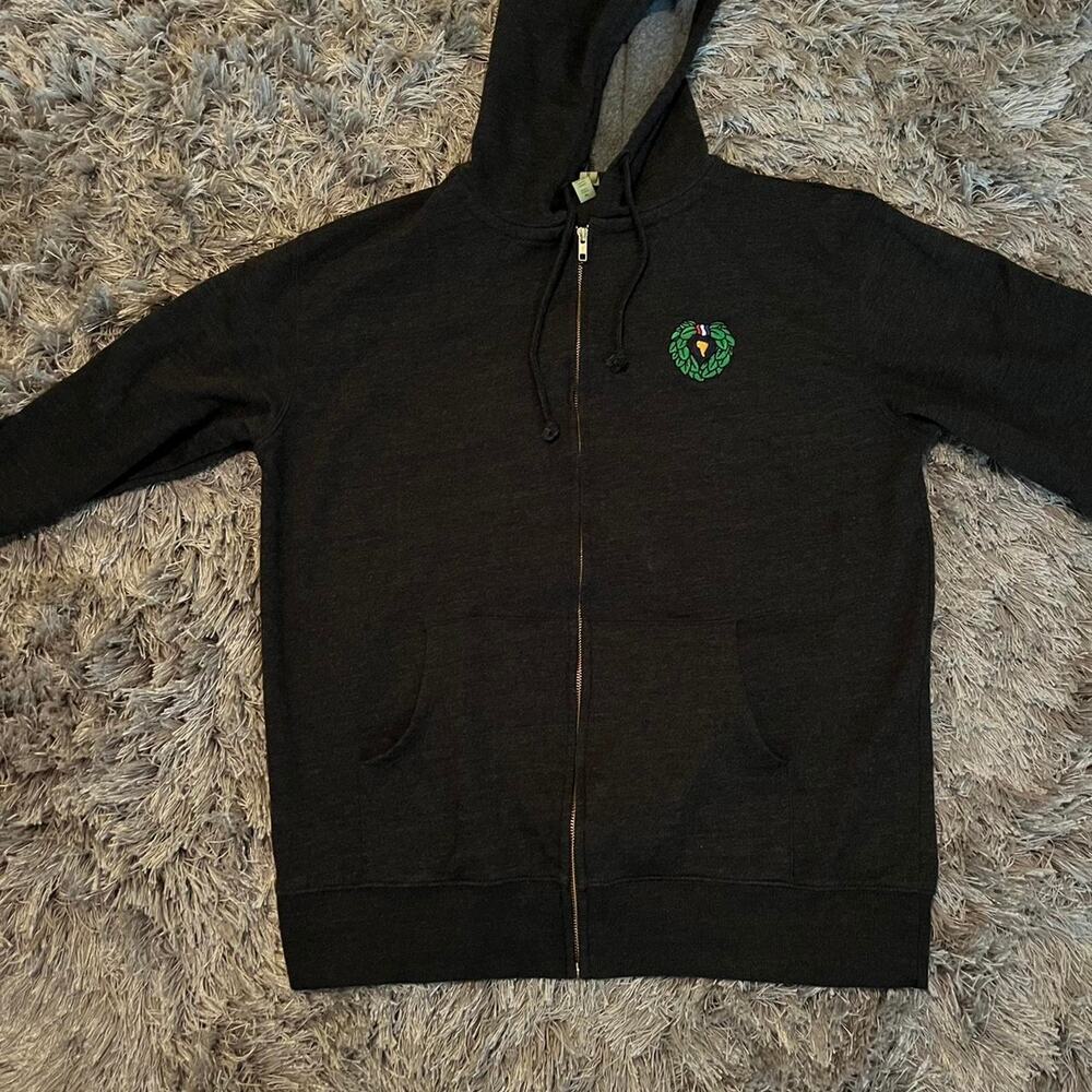 Black and green econsious zip
